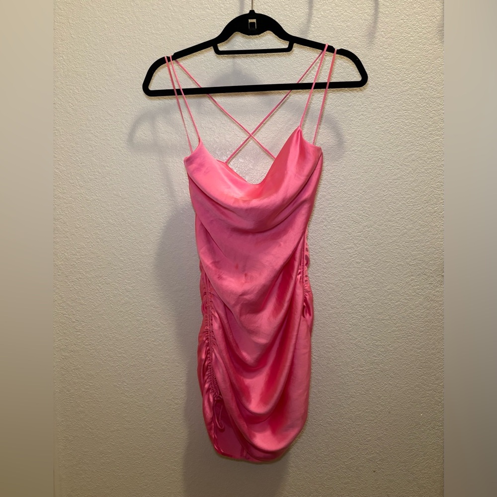 Zara Hot Pink Tight Dress, XS